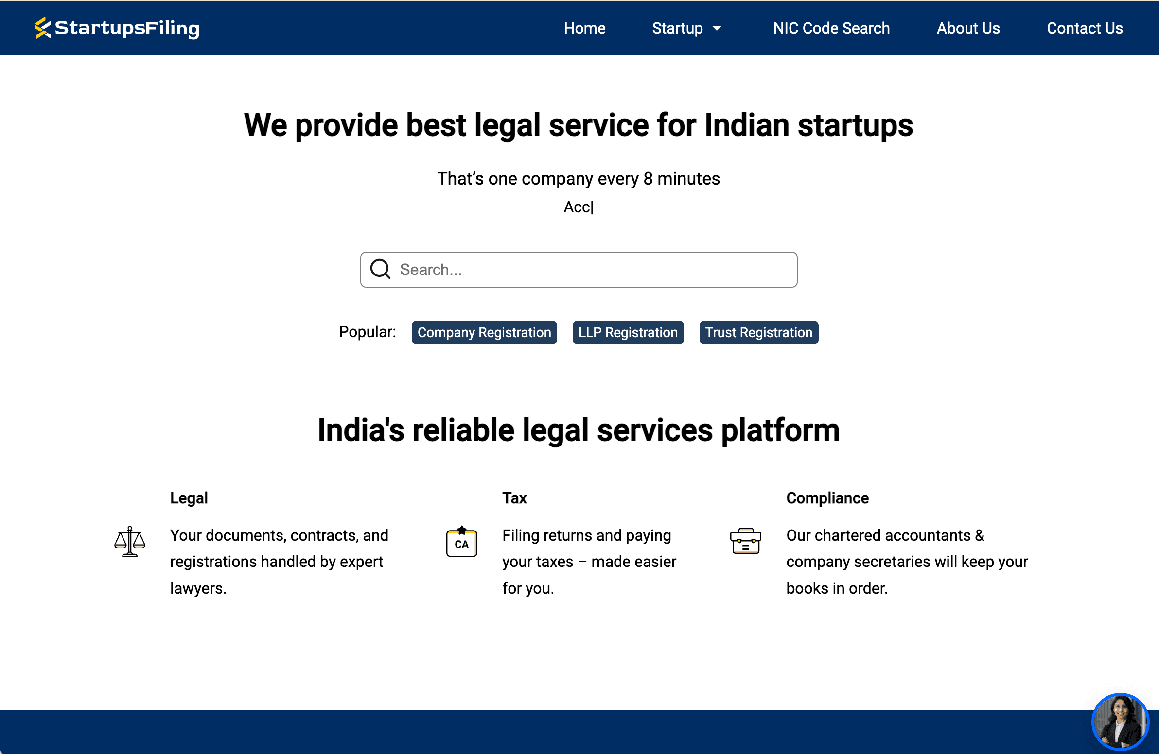 Startup Filling